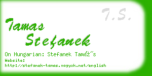 tamas stefanek business card